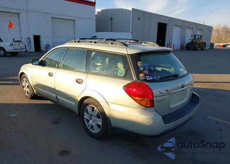 2005 Subaru Outback 2.5I из США, поврежденный, VIN 4S4BP61C556371848